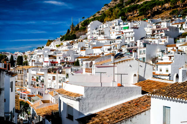 Day view of Mijas. Mijas is a lovely Andalusian town on the Costa del Sol. Spain