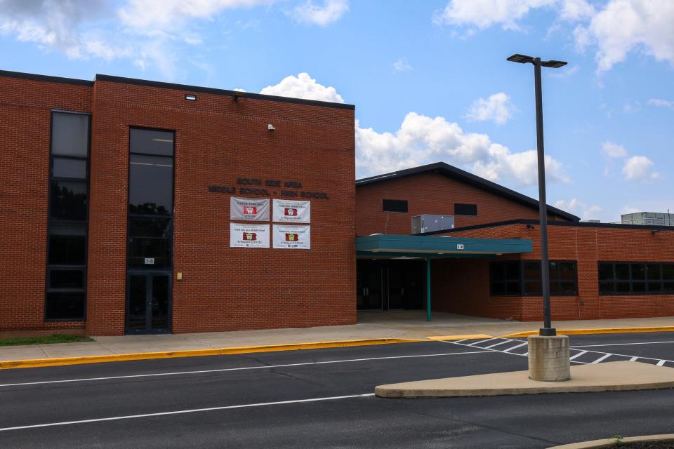 The exterior of Blackhawk Middle and High School.