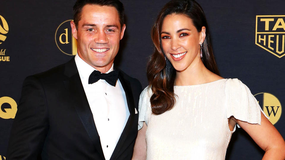 Cooper Cronk and Tara Rushton. (Photo by Jason McCawley/Getty Images)