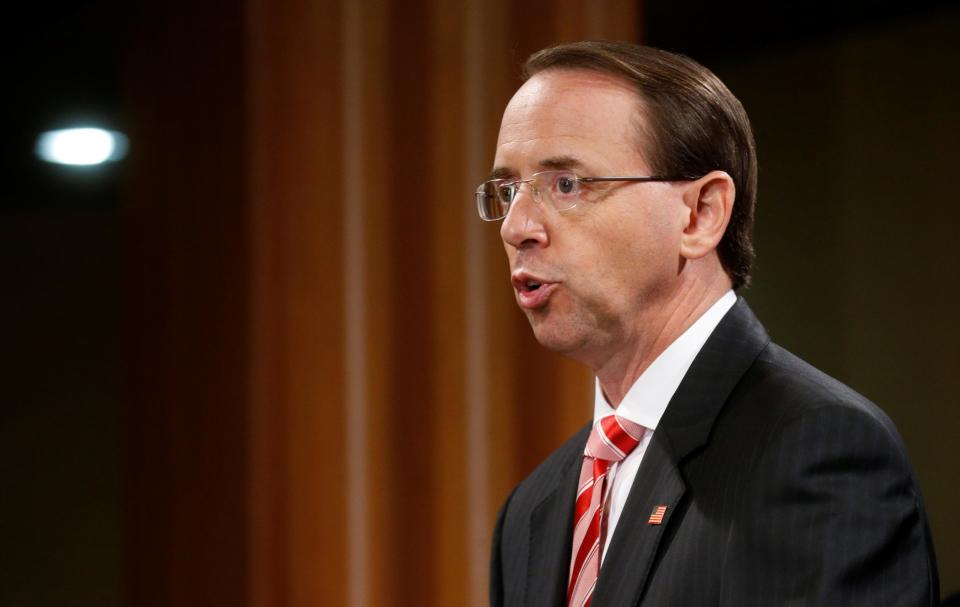 Donald Trump and Ron Rosenstein to meet amid reports deputy attorney general expects to be fired