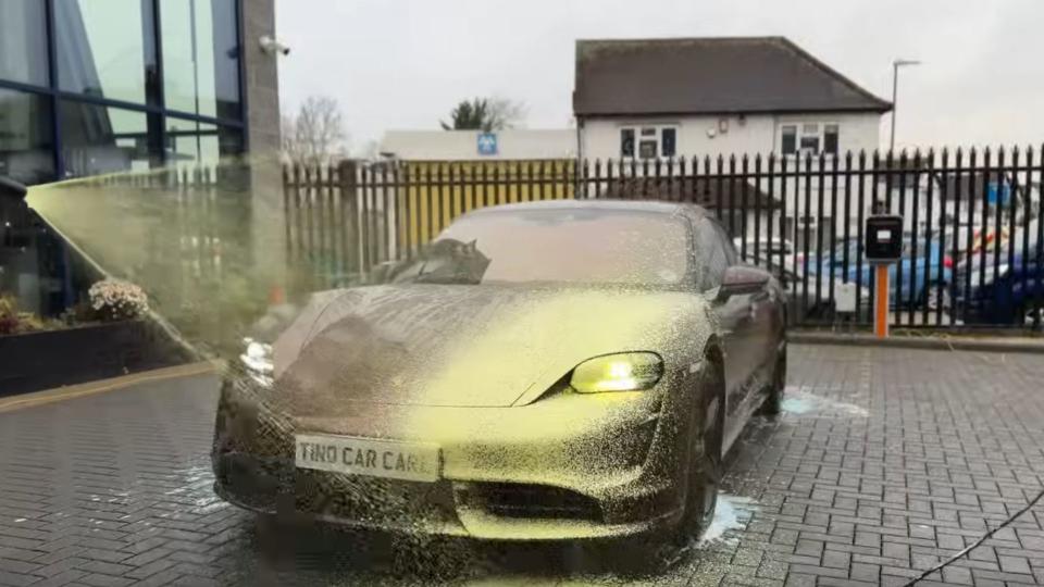 Watch A Porsche Taycan Get Thoroughly Detailed