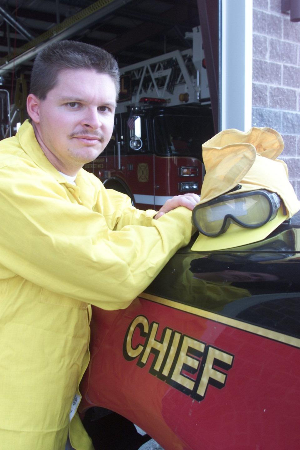 Howell police officer and South Wall fire chief Richard Conte seen in a 2003 file photo.