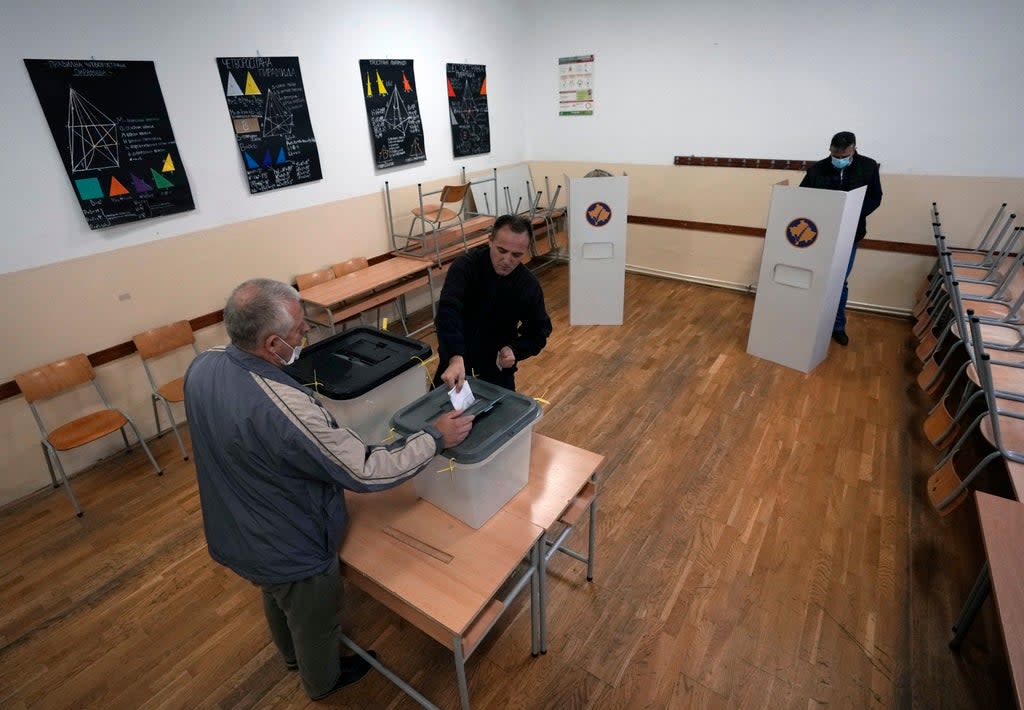 Kosovo Elections (Copyright 2021 The Associated Press. All rights reserved.)