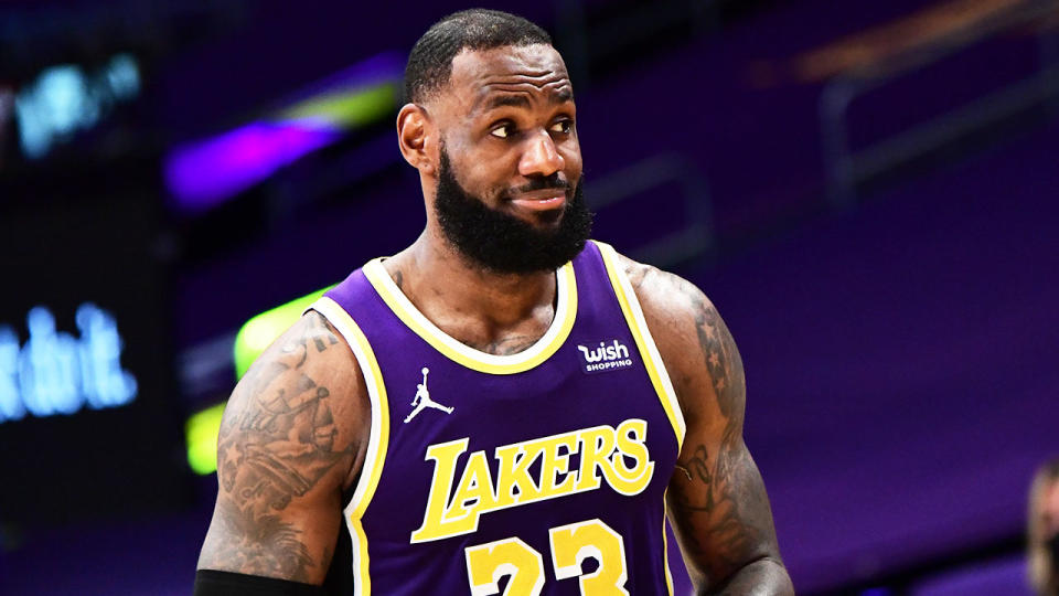 NBA superstar LeBron James (pictured) deleted a tweet after backlash. (Getty Images)