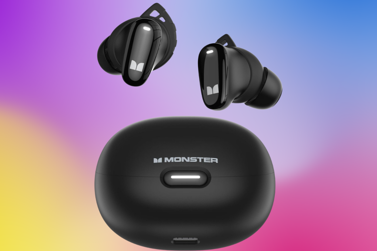 photo of Monster N-Lite 206 Wireless Earbuds Bluetooth 5.4 in Ear Headphones, Bluetooth Ear Buds Built-in Microphone, Touch Control, Comfortable Fit, USB-C Fast Charging, IPX6 Waterproof, 25H Playtime, Black