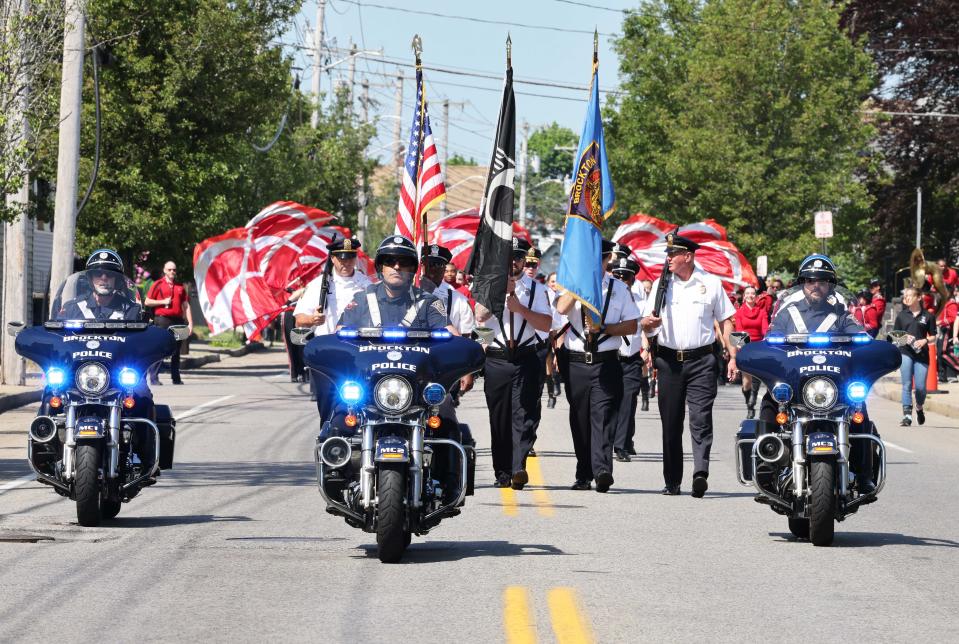 Brockton Memorial Day parade on Monday, May 30, 2022.