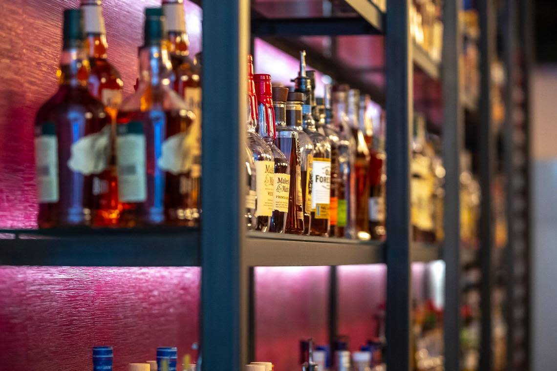 Georgie’s Social House, which opened on April 12, has an impressive bourbon collection as well as wines and a cocktail menu of drinks that honor a wide variety of Georges. Ryan C. Hermens/rhermens@herald-leader.com
