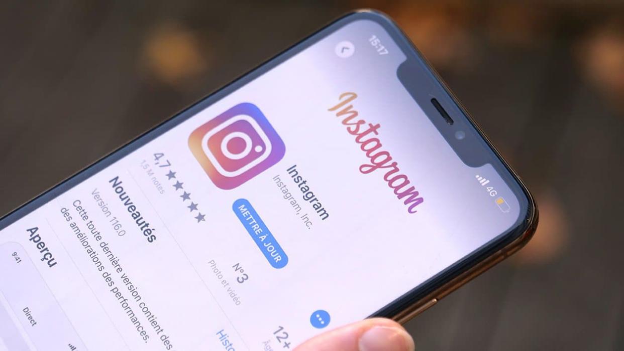 L'application Instagram pour smartphone - BFMTV