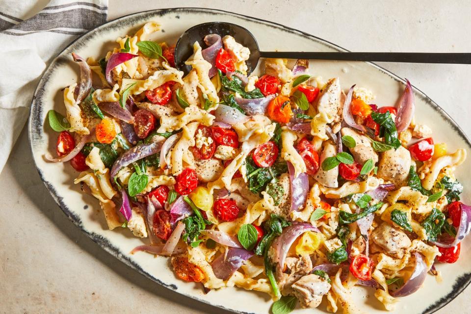 Sheet Pan Feta Chicken with Cherry Tomatoes