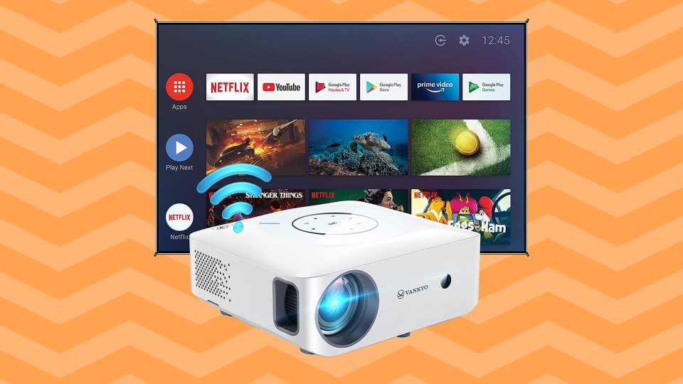 Ditch your TV and get a digital projector instead. (Photo: Amazon)