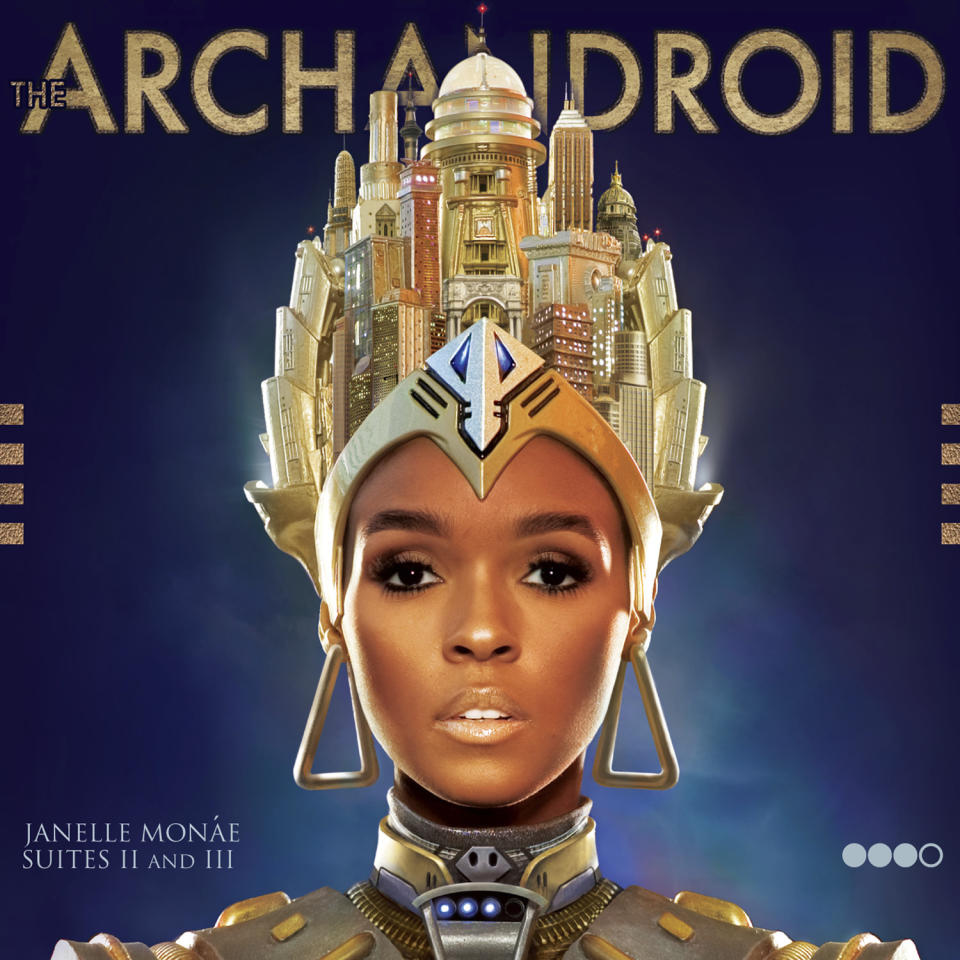 This cover image released by Bad Boy/Wondaland shows "The ArchAndroid" by Janelle Monae, named one of the top albums of the decade by the Associated Press. (Bad Boy/Wondaland via AP)