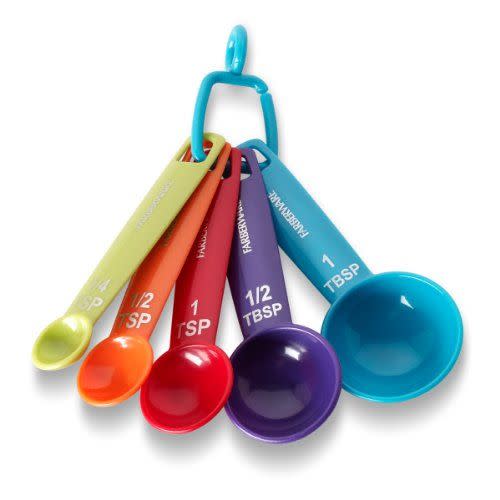 5) Farberware Plastic Measuring Spoons (Set of 5)