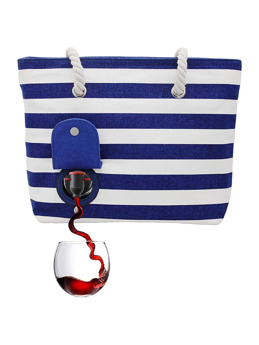 For the Always Down to Party: Beach Wine Tote