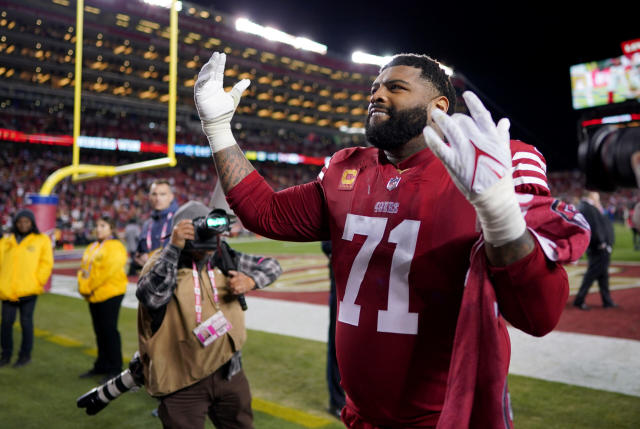 NFC championship: Trent Williams body-slams K'von Wallace, both players  ejected as tempers flare in Eagles' blowout of 49ers