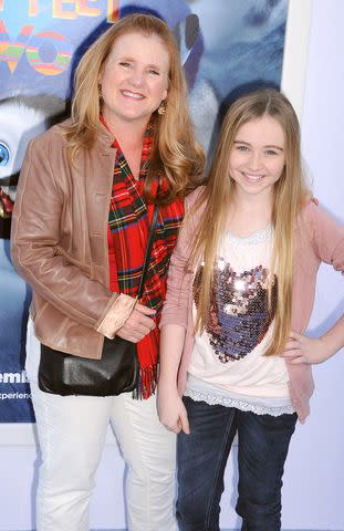 Nancy Cartwright and Sabrina Carpenter on November 13, 2011 in Hollywood, California.