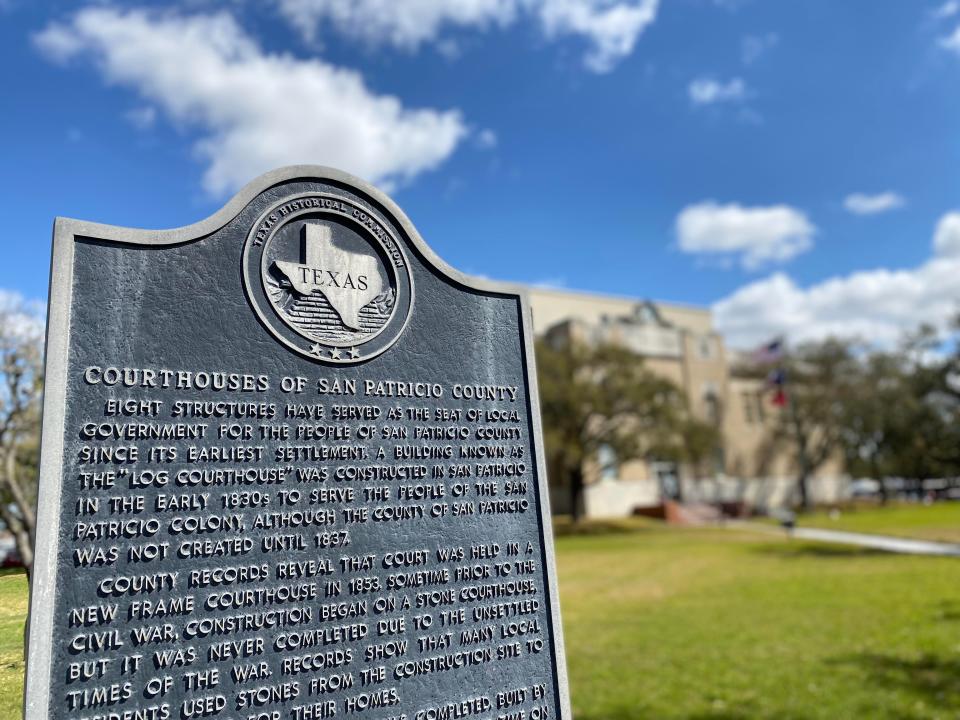San Patricio County Courthouse in Sinton, Texas on March 28, 2022.