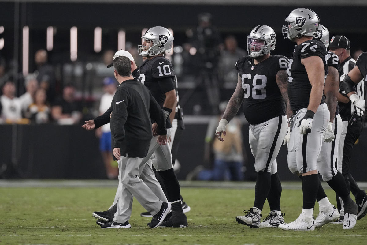 Raiders QB Jimmy Garoppolo checked for concussion after loss