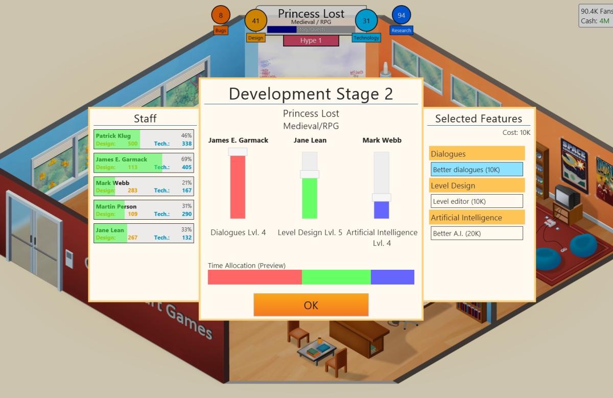 مجموعه بازی ۲۰۲۴ نتفلیکس شامل Game Dev Tycoon، Sonic Mania و دنباله Cozy Grove است.