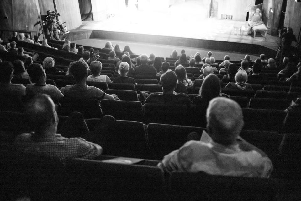 The lights go down on the first live play at the Lyric in 16 months (Johnny Frazer/Lyric/PA)