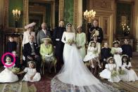 <p>But she technically wasn't. Unlike the other bridesmaids, Ivy wore her hair in a simple half-up half-down style. She had flowers in the back of her hair instead of a <a rel="nofollow noopener" href="https://www.goodhousekeeping.com/beauty/fashion/a20632494/princess-charlotte-royal-wedding-dress/" target="_blank" data-ylk="slk:flower crown like the other girls;elm:context_link;itc:0;sec:content-canvas" class="link ">flower crown like the other girls</a>. </p>