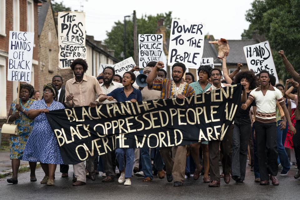 The trailer recreates the historic march (BBC)