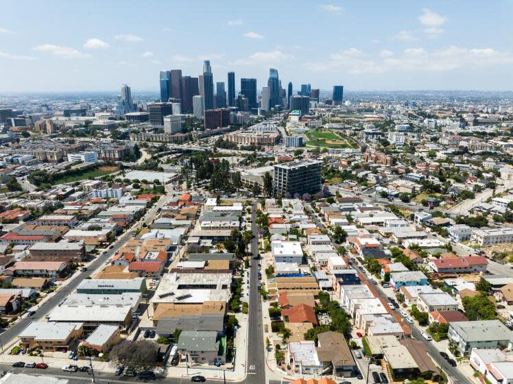 LOS ANGELES, CA - JUNE 23: Los Angeles skyline photographed on Friday, June 23, 2023. (Myung J. Chun / Los Angeles Times)