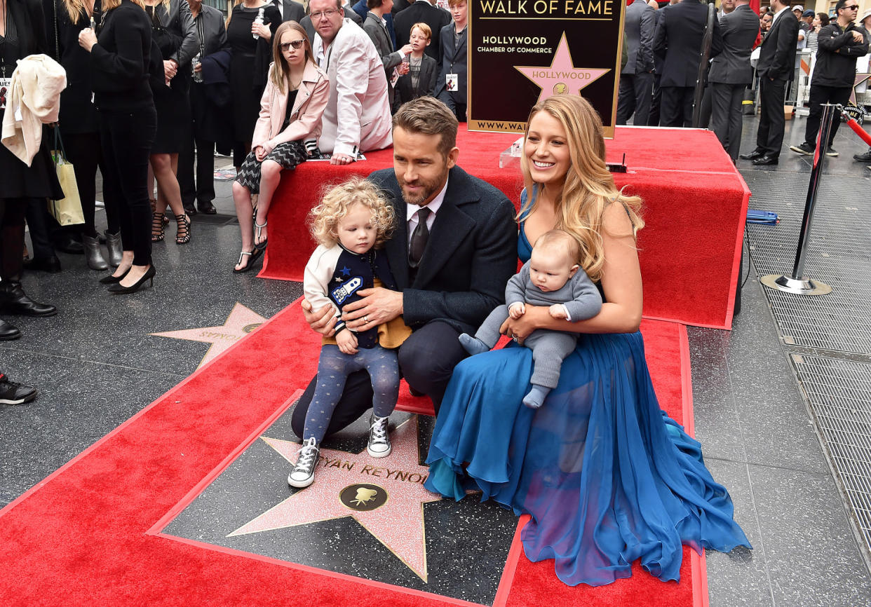 Ryan Reynolds and Blake Lively with daughters James Reynolds and Ines Reynolds (Axelle/Bauer-Griffin / FilmMagic)