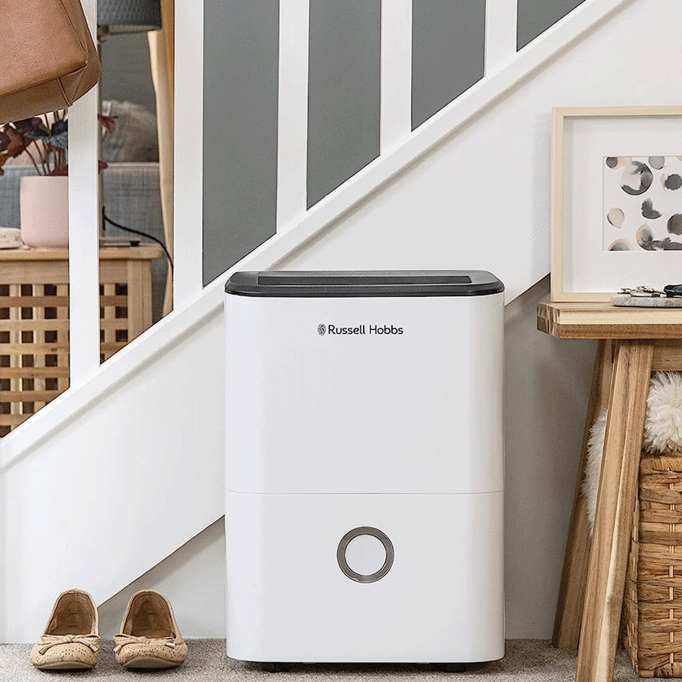 Russell Hobbs 20 litre dehumidifier in hallway