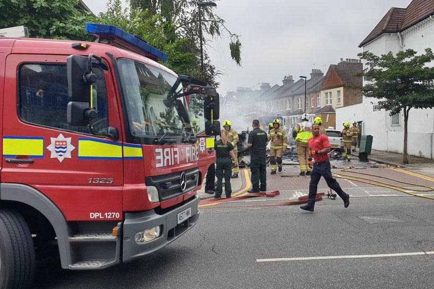 Residents described a 'massive explosion' which 'shook' their homes. (@Prideinborough)