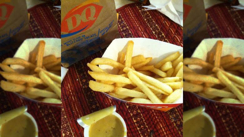 Dairy Queen fries and sauce