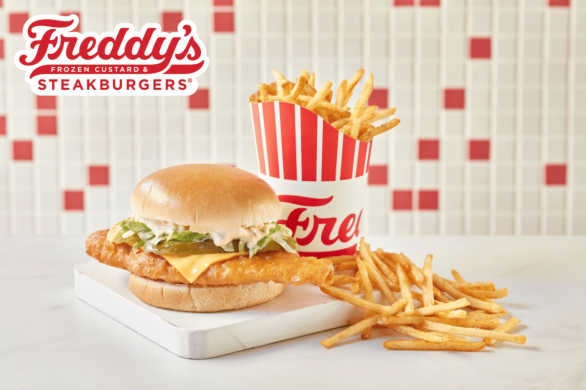 Freddy's Deluxe Crispy Fish Sandwich for Lent