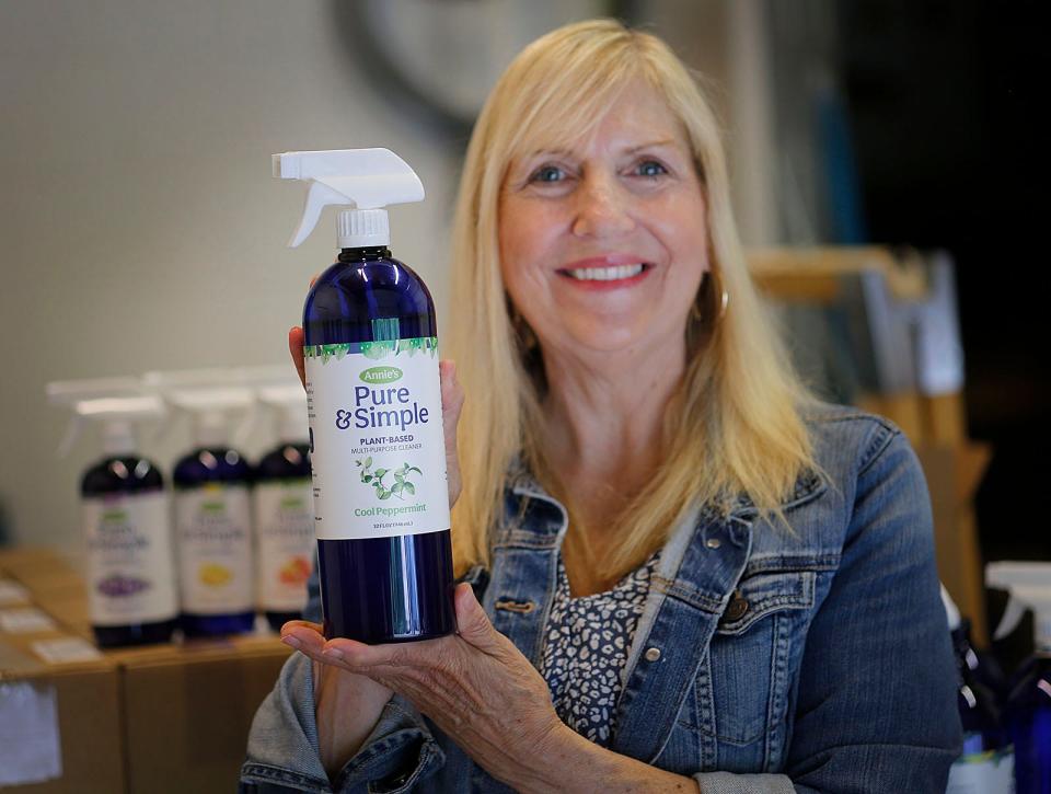 Annie's Pure & Simple, a cleaning product made by Anne Joyce, of Weymouth, uses a formula her grandmother used. Monday, June 27, 2022.