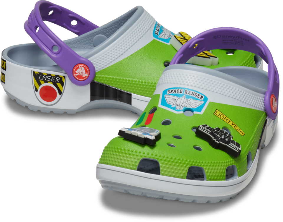 Crocs, Toy Story, collaboration, Sheriff Woody, Buzz Lightyear 