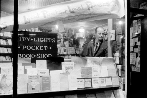 Ferlinghetti at City Lights.