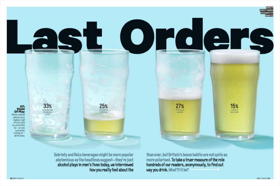 mens health july issue last orders alcohol survey