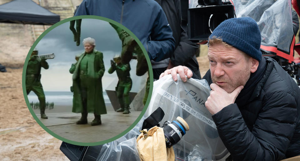 Kenneth Branagh on the set of <i>Artemis Fowl</i> (Disney)