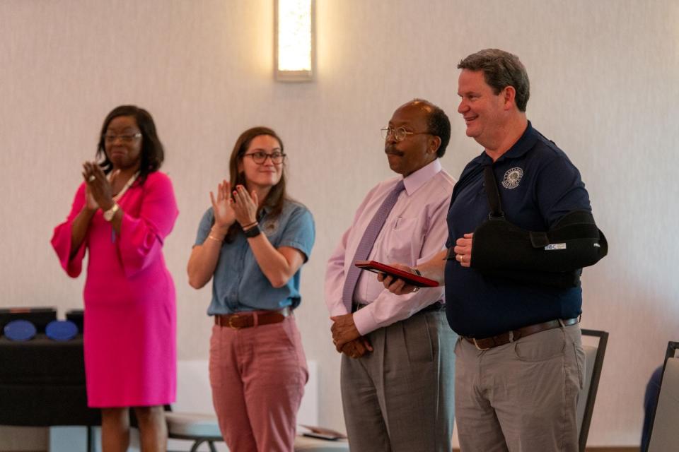 Diane Williams-Cox, Jack Porter, Curtis Richardson and Mayor John Dailey at the City of Tallahassee's annual Neighborhood Awards Program on June 23, 2022.