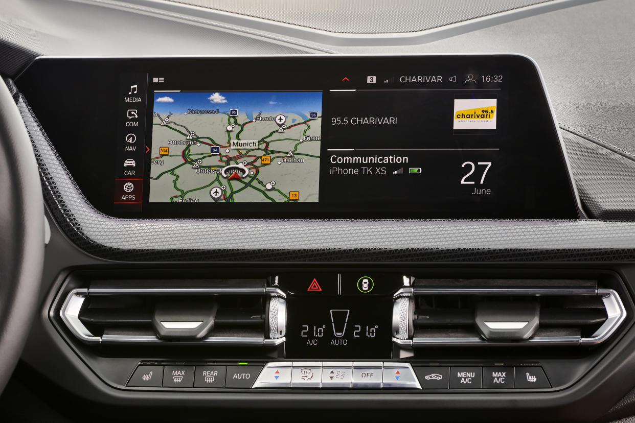 The infotainment system is the same as found in the larger 3 Series