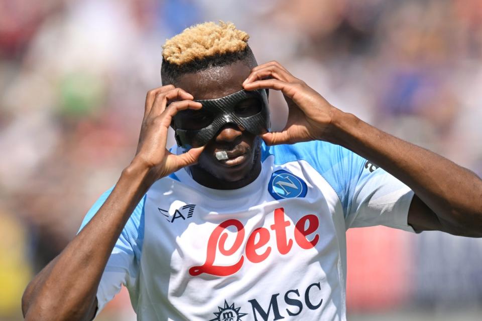 Firepower: Adding Napoli marksman Victor Osimhen would be a major statement of intent (Getty Images)