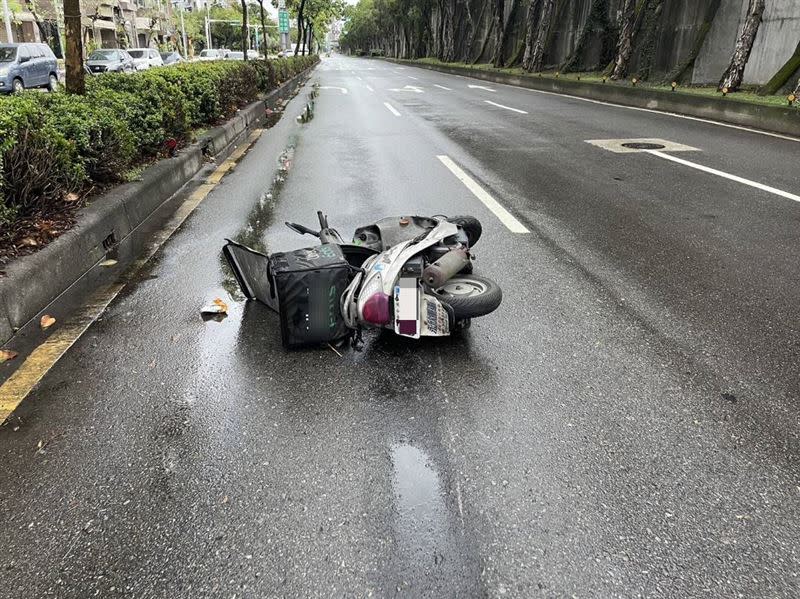 大直外送員事故。（圖／翻攝畫面）