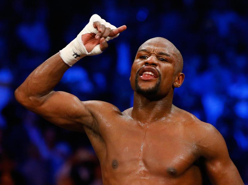 Mayweather's record currently stands at 49-0 (Getty)