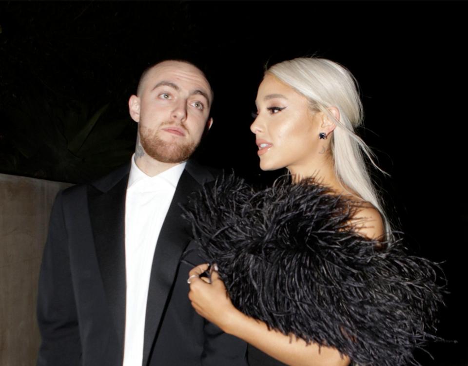 Ariana Grande and Mac Miller attend an Oscars after-party in 2016.&nbsp; (Photo: GC Images via Getty Images)