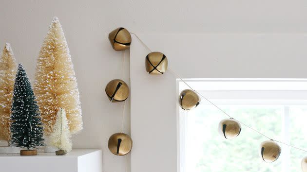 diy jingle bell garland christmas garland ideas