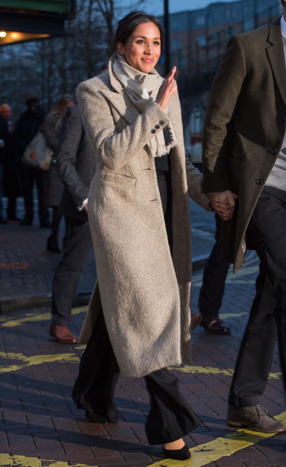 Meghan showed she's no fashion snob, stepping out in outfit that mixed high street with designer. Photo: Getty