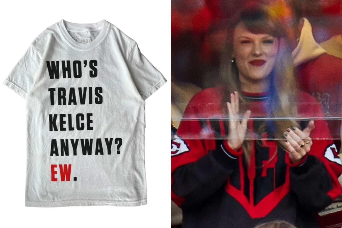 Taylor Swift Gifted a 'Who's Travis Kelce Anyway?' T-Shirt by