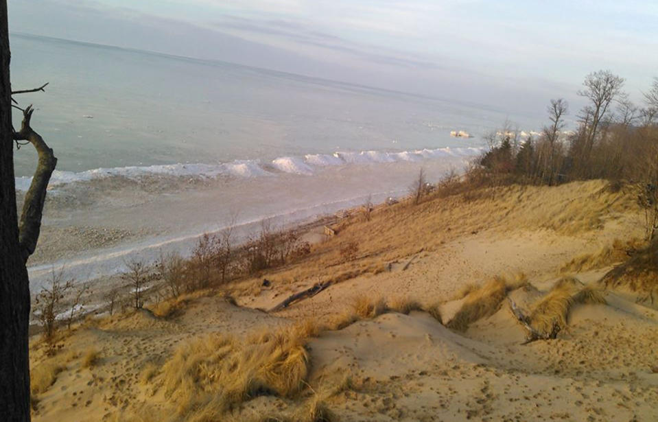 According to local media the boy became trapped under the sand at North Point County Park. Source: North Point Conservation Area Facebook page