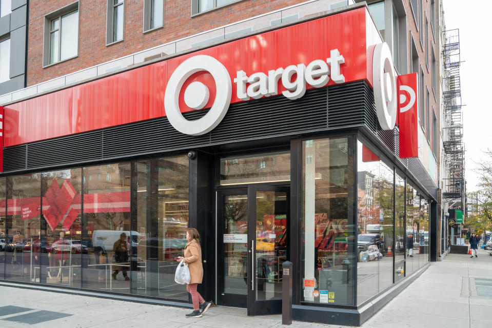 NEW YORK, NY - NOVEMBER 20:  A Target retail store is seen on 14th street in Manhattan on November 20, 2019 in New York City. Target has announced its 3rd quarter results, a 4.5% increase in sales and a 15% growth in revenues.  Targets strong earnings has raised their stock value 67% in 2019. (Photo by David Dee Delgado/Getty Images)