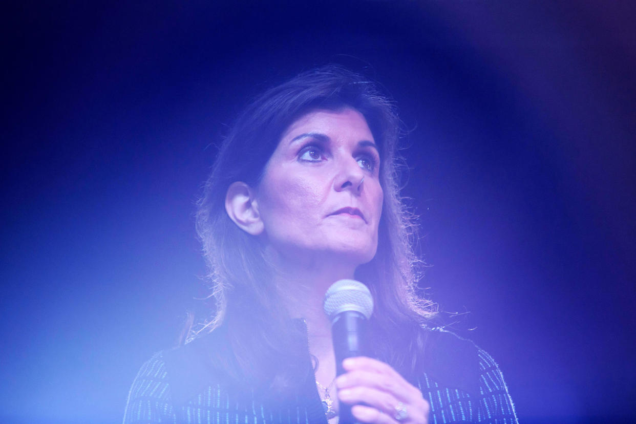 Presidential Candidate Nikki Haley Campaigns In Texas (Mark Felix / Bloomberg via Getty Images)