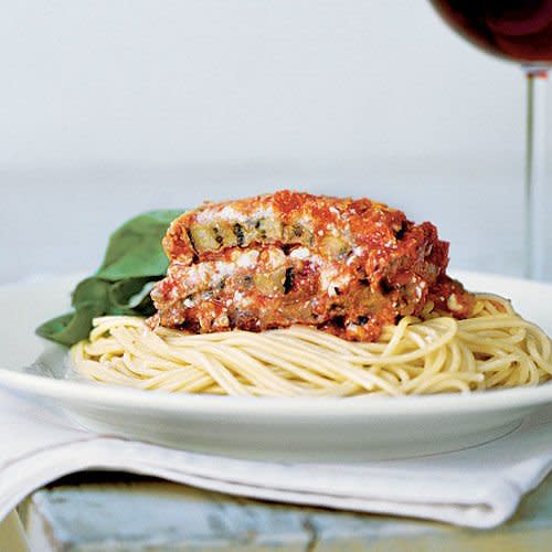 Eggplant Parmesan with Feta