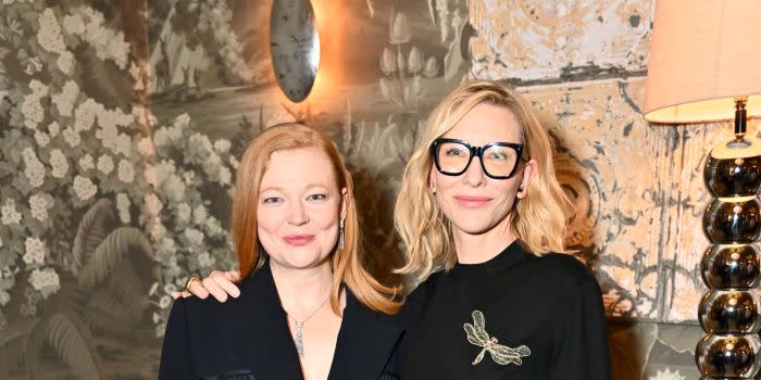 sarah snook and cate blanchett picture of dorian gray press night